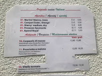 Menu / carte de A modo mio da Vincenzo à Hirschhorn