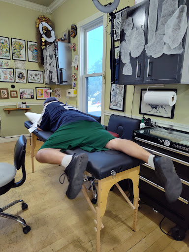 Explore snowmobile tattoo ideas, creative tattoo ideas in Beaverton, available at Black Hole Body Piercing & Tattoo