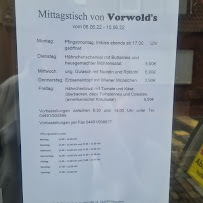 Menu du Vorwold's Grillrestaurant à Friesoythe