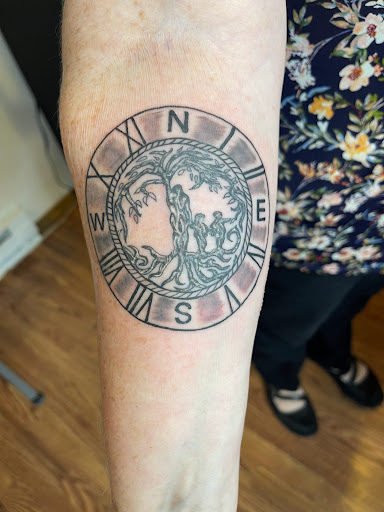 Explore viking head tattoo ideas, creative tattoo ideas in Butler, available at Kryptic Skin Tattoo