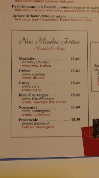 Café Bruant à Paris menu