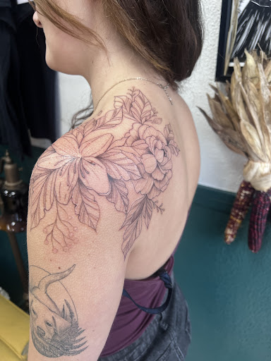 Explore pizza tattoo ideas, creative tattoo ideas in Reading, available at The Fox & Fable