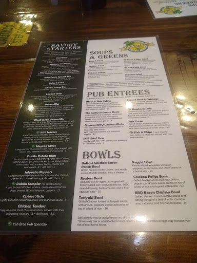 Restaurant «Irish Bred Pub & Grill», reviews and photos, 210 Adamson Square, Carrollton, GA 30117, USA