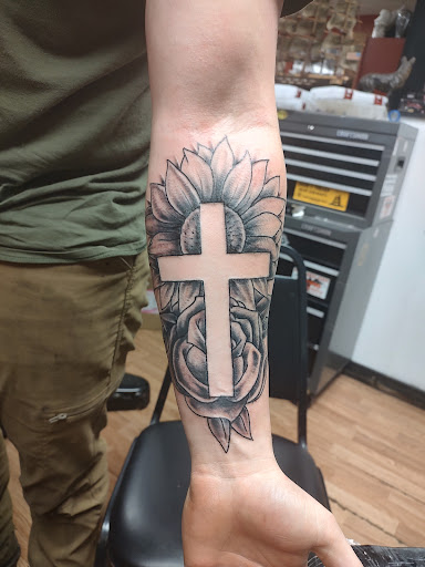 Explore word tattoo ideas for men, creative tattoo ideas in Export, available at Patriotic pain tattoo