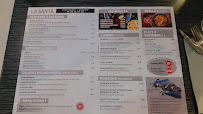 Menu du La Santa Maria à Hendaye