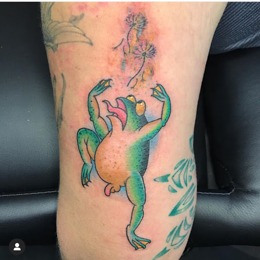 Explore inside ear tattoos ideas, creative tattoo ideas in Sanford, available at Hudson & Company Tattoo Studio