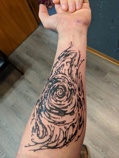 Explore mountain range tattoo ideas, creative tattoo ideas in Johnson City, available at Defiant Designs