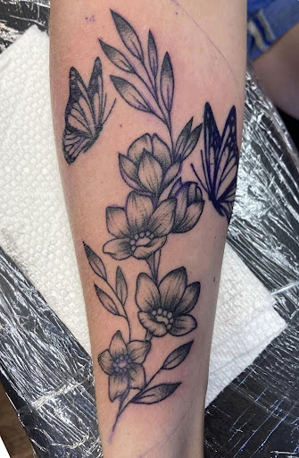 Explore butt tattoo ideas, creative tattoo ideas in Abilene, available at Sacred Art