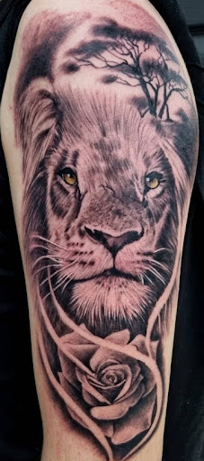 Explore star tattoo cover up ideas, creative tattoo ideas in Chandler, available at Ranger Tattoo & Piercing