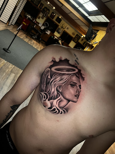 Explore disney sister tattoo ideas, creative tattoo ideas in Marion, available at Saged souls tattoo collective