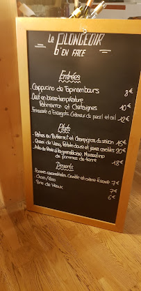 Restaurant Le Plongeoir D'en Face à Sainte-Geneviève-des-Bois (le menu)