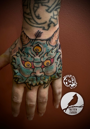 Explore shark tooth tattoo ideas, creative tattoo ideas in Nashville, available at RedBird Tattoo