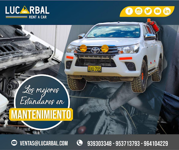 Comentarios y opiniones de Lucarbal Rent a Car Eirl. - Alquiler de Camionetas Huanuco