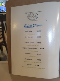 Restaurant Restaurante No Patio à Lagos (le menu)