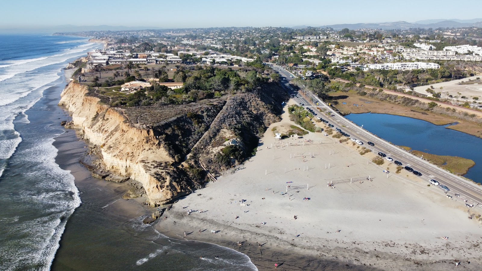 Photo of Del Mar Dog beach surrounded by mountains