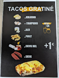 Restaurant turc Tacos King 👑 à Montréal-la-Cluse (le menu)