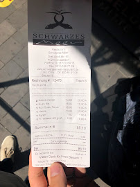 Menu / carte de Restaurant Schwarzes Meer à Düsseldorf