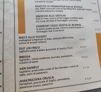 Menu / carte de Niu' à Feletto Umberto