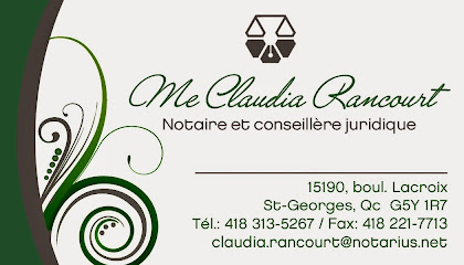 Claudia Rancourt, notaire