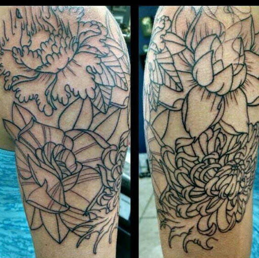 Explore chameleon tattoo ideas, creative tattoo ideas in San Diego, available at Sideshow Tattoo and Piercing