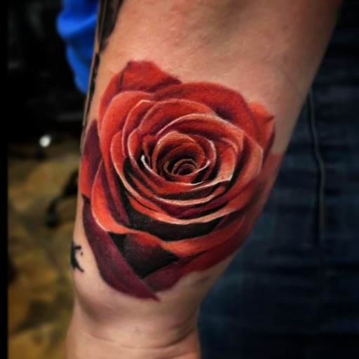Explore mens tattoo ideas upper arm, creative tattoo ideas in San Antonio, available at Firme Copias Tattoo Studio