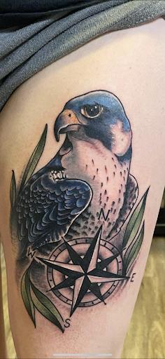 Explore name design tattoo ideas, creative tattoo ideas in Centralia, available at Cosmic Tattoo