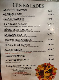 Restaurant Le Petit Paysan à Villard-de-Lans (le menu)