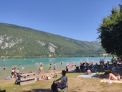 La plage du pre argent'in fotoğrafı düz bir kıyı şeridi ile birlikte