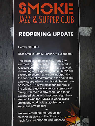 Jazz Club «Smoke Jazz & Supper Club», reviews and photos, 2751 Broadway, New York, NY 10025, USA