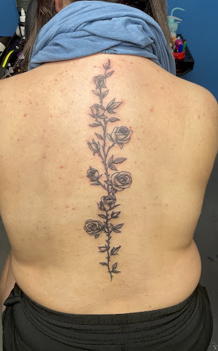 Explore bottom leg tattoo ideas, creative tattoo ideas in Meridian, available at Creative Pain Tattoo Studio