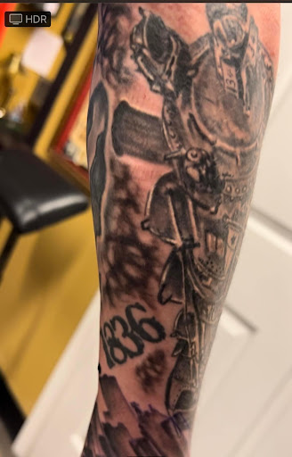 Explore nightmare on elm street tattoo ideas, creative tattoo ideas in Warner Robins, available at Untold Pain Tattoo Studio