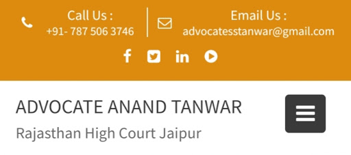 Advocate ANAND TANWAR High Court Jaipur