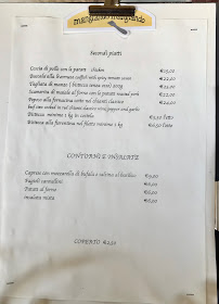 Menu / carte de Osteria Mangiando Mangiando à Greve in Chianti