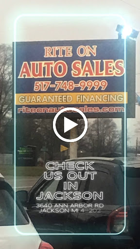 Used Car Dealer «Rite On Auto Sales», reviews and photos, 3640 Ann Arbor Rd, Jackson, MI 49202, USA