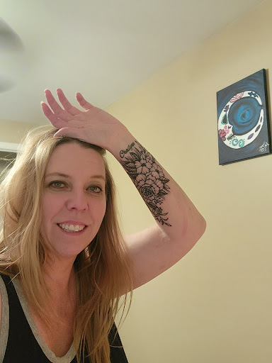 Explore daughter portrait tattoo ideas, creative tattoo ideas in Dayton, available at 33 Lions Tattoo