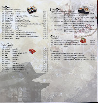 Menu / carte de Sakura à Freising