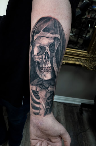 Explore electricity tattoo ideas, creative tattoo ideas in San Marcos, available at The War Room Tattoo Studio (By Appointment only)