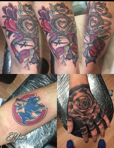 Explore roses tattoo ideas, creative tattoo ideas in San Antonio, available at Twisted Tattoo