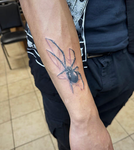 Explore lion chest tattoo ideas, creative tattoo ideas in Houston, available at 333 Tattoo Studio HTX