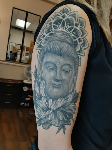 Explore tattoo cover up ideas flowers, creative tattoo ideas in Lakeview, available at Backwoods Tattoo Studio