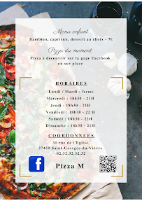 Menu / carte de Pizza M à Saint-Georges-du-Vièvre