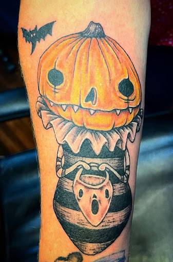 Explore jjk tattoo ideas, creative tattoo ideas in Grand Island, available at The Shaded Dahlia Piercing & Tattoo Parlor