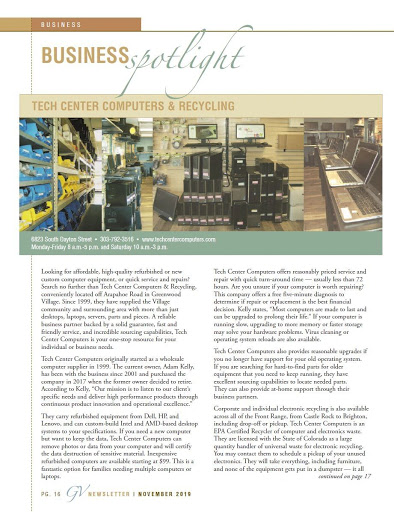 Computer Repair Service «Tech Center Computers», reviews and photos, 6819 S Dayton St, Englewood, CO 80112, USA