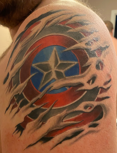 Explore letter tattoo cover up ideas, creative tattoo ideas in Portland, available at Paramount Tattoo Studio