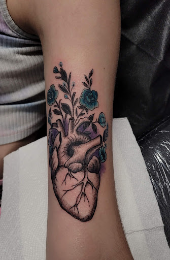 Explore name cover up tattoo ideas, creative tattoo ideas in Phoenix, available at GreyWash Ink Tattoo