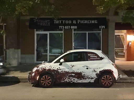 Explore small horror tattoo ideas, creative tattoo ideas in Chicago, available at Purple Rhino Tattoo Piercing