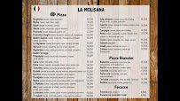 Restaurant La Molisana à Bobigny (le menu)