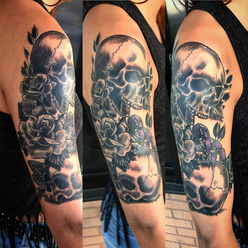 Explore tattoo ideas back of neck, creative tattoo ideas in Hanceville, available at Dodge City Tattoo Company