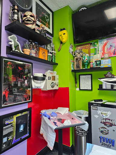 Explore knee tattoo ideas, creative tattoo ideas in Oswego, available at The Inkery Tattoo Studio