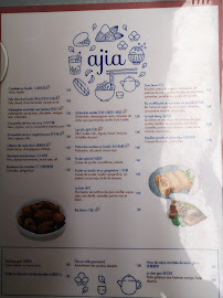 Chez Ajia à Paris menu